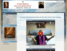 Tablet Screenshot of divinemercyhealingministries.com